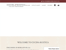 Tablet Screenshot of cucinarustica-ga.com